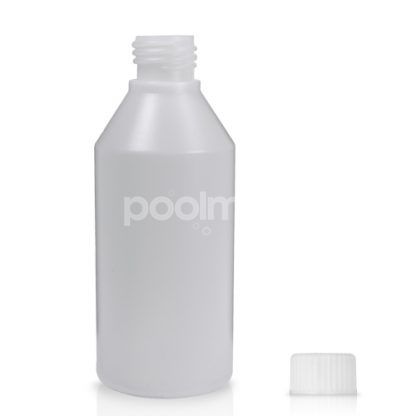 Fľaša plastová 250 ml s uzáverom, transparent