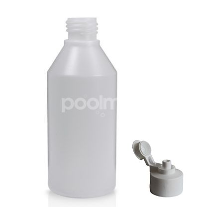 Fľaša plastová 250 ml s uzáverom 9003 , transparent