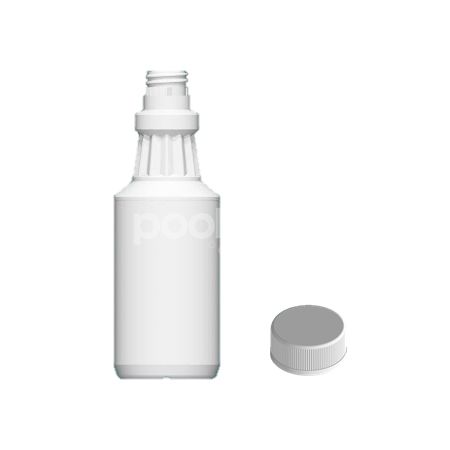 Fľaša plastová 500 ml s uzáverom 9003, biela