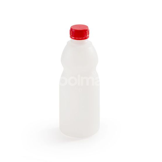 Fľaša plastová guľatá UN, 1000 ml s uzáv.sh transp.