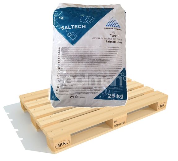 Tabletovaná soľ 1000 kg (40x 25kg) Salinen Austria