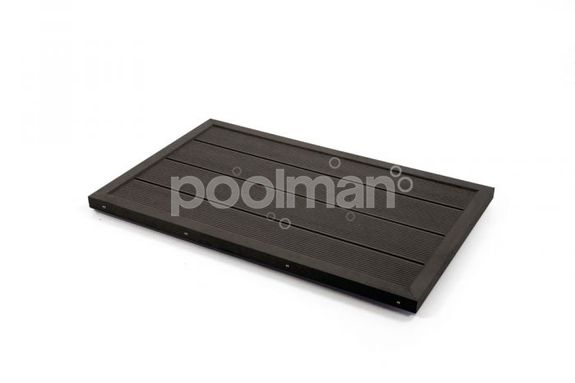 Vonkajší podlahový prvok pre rebríky a solárne sprchy WPC